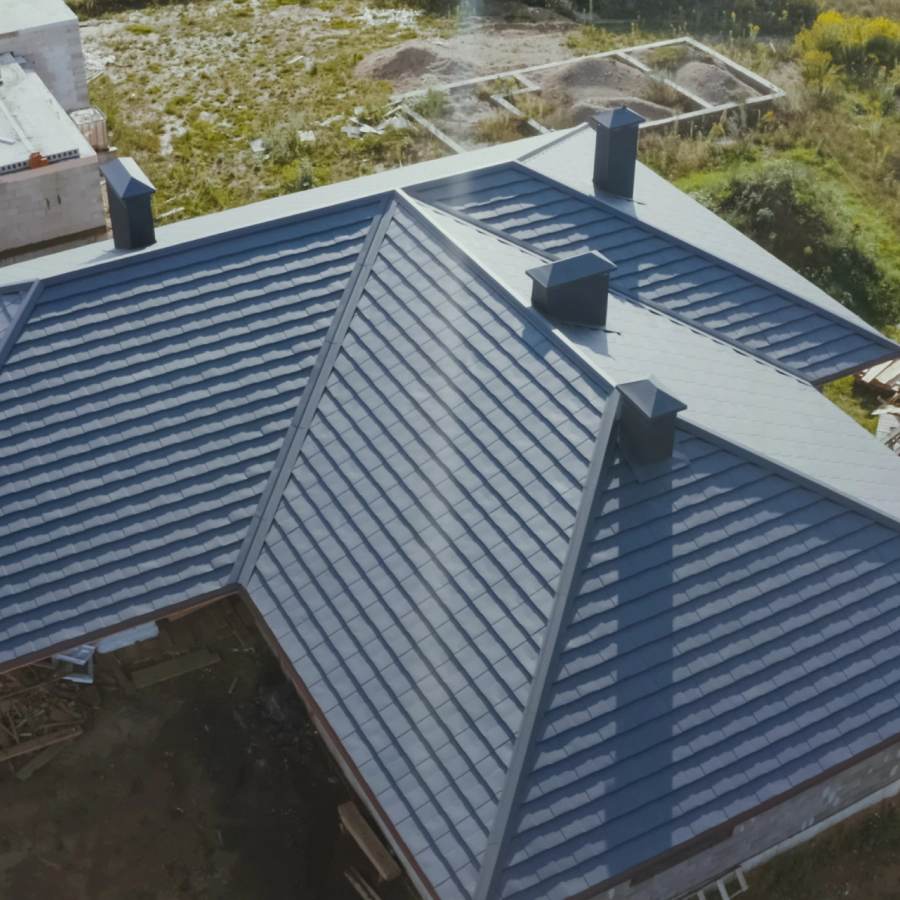 aerial view or roof